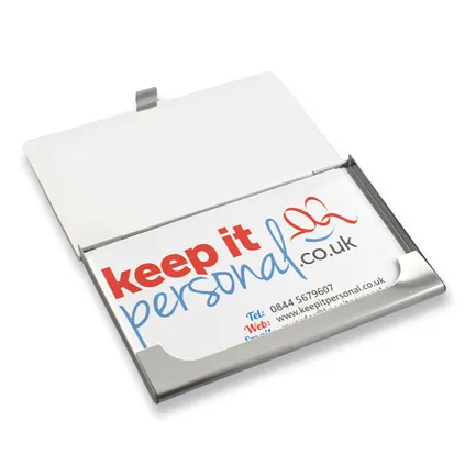 Logo Engraved Personalised Business Card Holder
