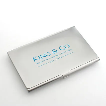 Full Colour Printed Personalised Business Card Holder