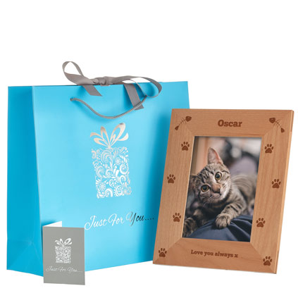 Cat Photo Frame Personalised