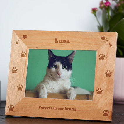 Cat Photo Frame Personalised