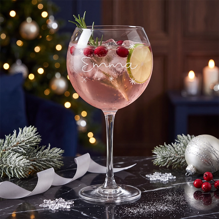 Personalised Christmas Glassware