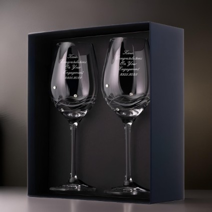 Diamante Glassware With Swarovski Elements