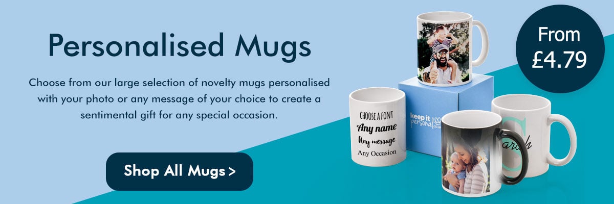 Personalised Mugs From £4.79 Photo Mugs