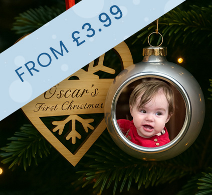 Personalised Christmas Baubles Personalised Christmas Baubles