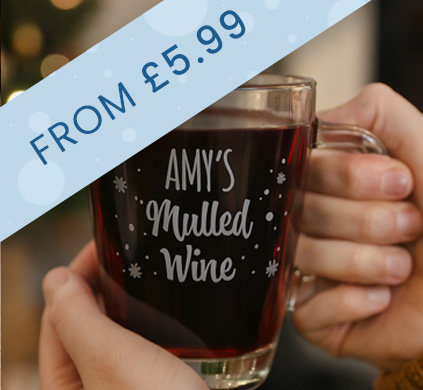 Personalised Christmas Glassware Personalised Christmas Glassware