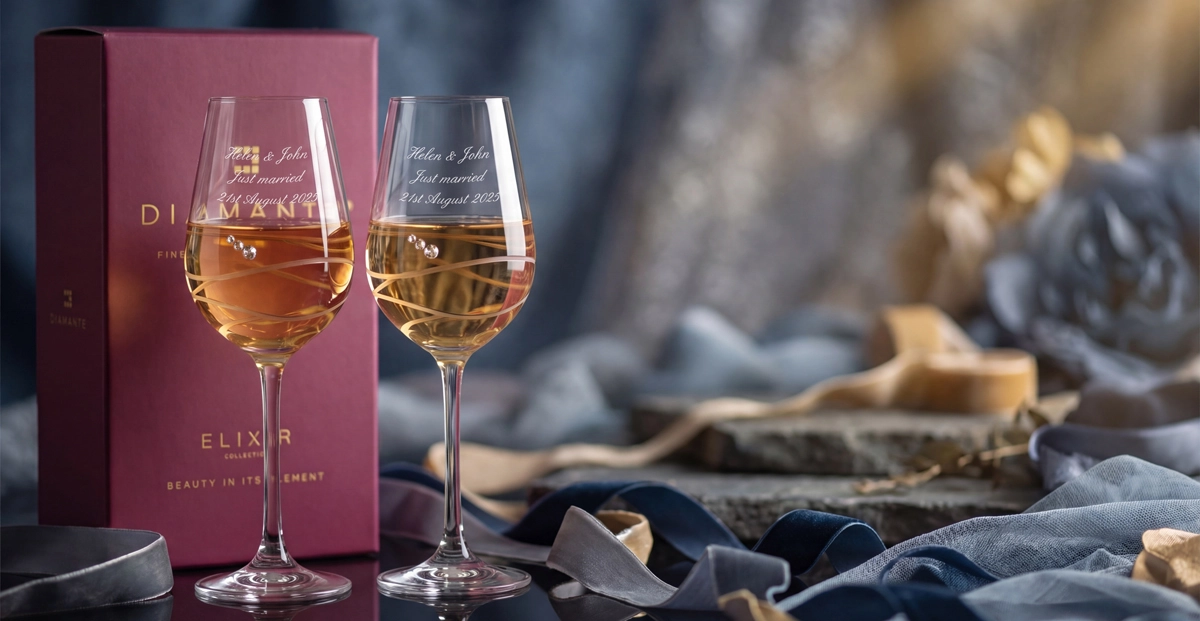 Diamante Glassware with Swarovski Elements