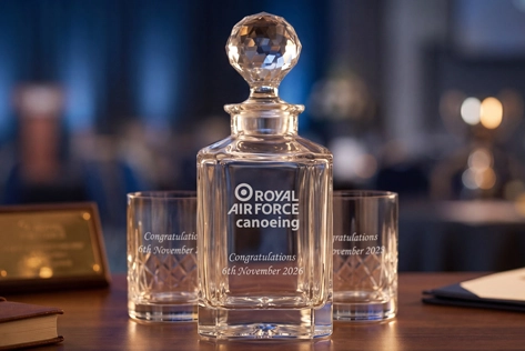 Finished engraved award with sharp professional logo