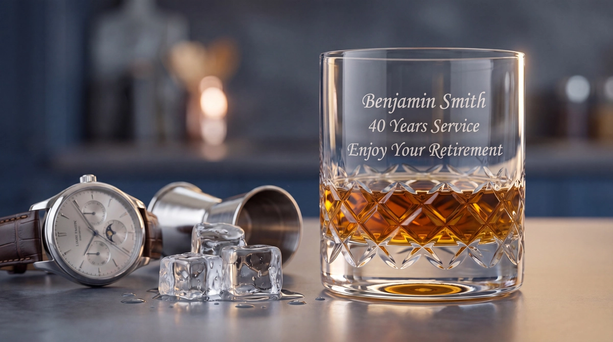 Engraved Luxury Bohemia Crystal Whisky Glasses