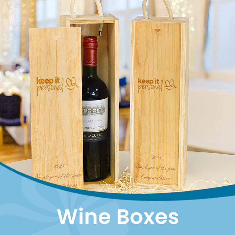 Logo Engraved Wine Boxes