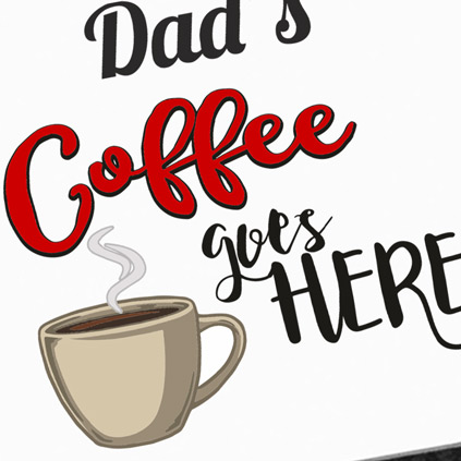 Personalised Coaster - Coffee Goes Here