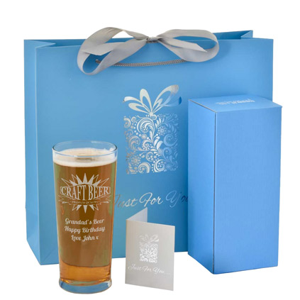 Personalised Craft Beer Straight Pint