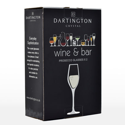 Personalised Dartington Crystal Prosecco Pair