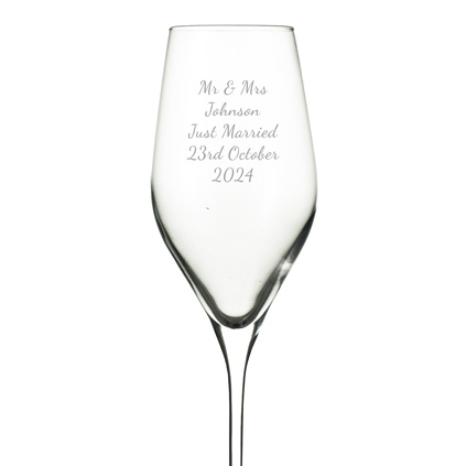 Personalised Dartington Crystal Prosecco Pair