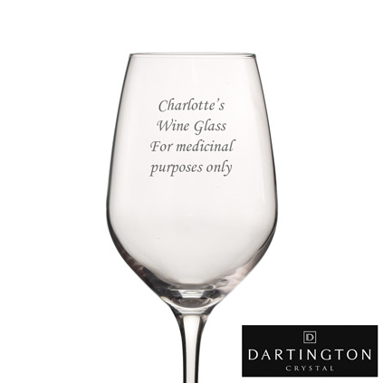 Personalised Crystal Wine Glass By Dartington