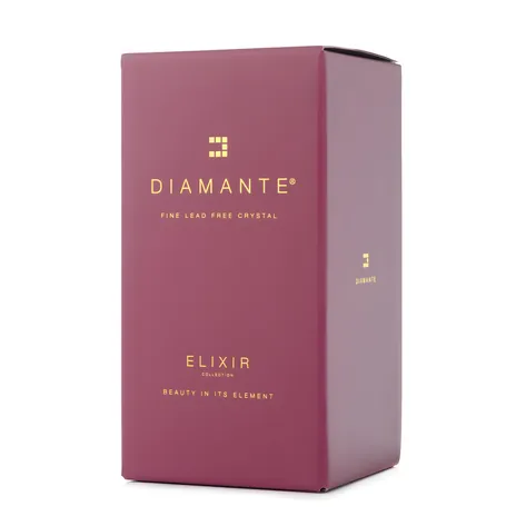 Personalised Pink Heart Diamante Gin Glass With Swarovski Crystals