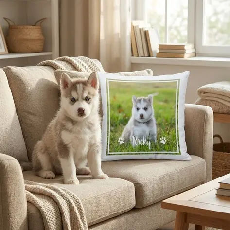 Personalised Photo Cushion - Dog Lover