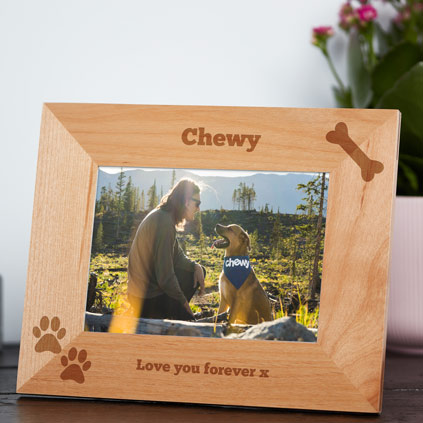 Personalised Dog Photo Frame - Bone Design