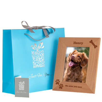 Personalised Dog Photo Frame - Bone Design