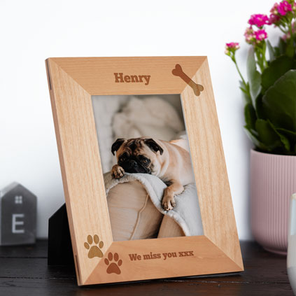 Personalised Dog Photo Frame - Bone Design