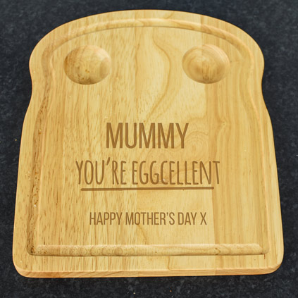 Personalised Egg And Toast Board - You're Eggcelent