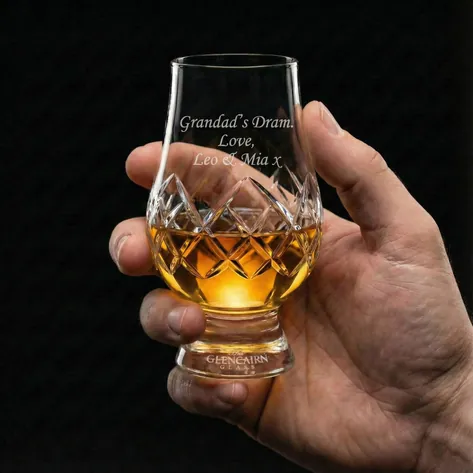 Personalised Glencairn Premium Cut Whisky Glass