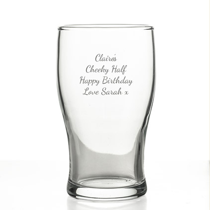 Personalised Half Pint Glass