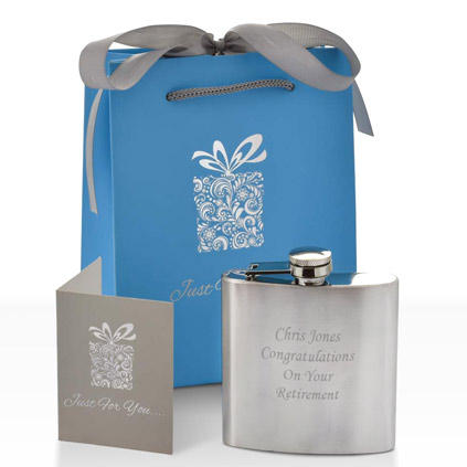 Stainless Steel Personalised Hip Flask