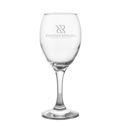 Logo Engraved Personalised Wine Glass
