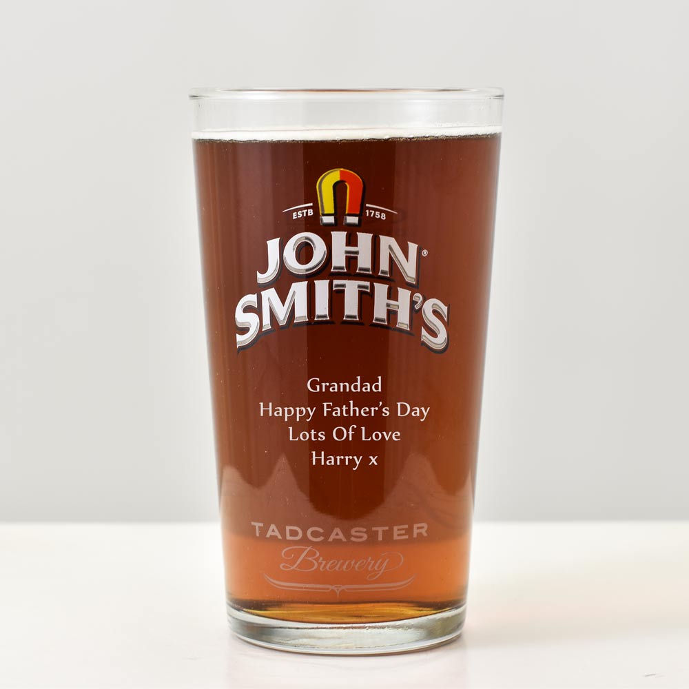 Personalised John Smiths Glass