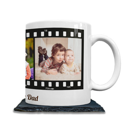 Personalised Mug - Film Strip 3 Photo Upload