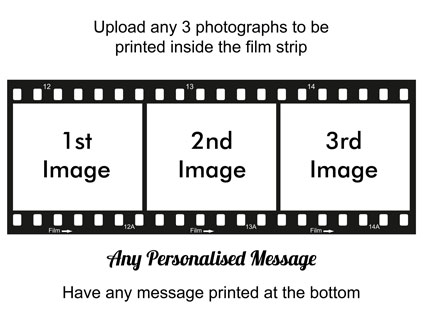 Personalised Mug - Film Strip 3 Photo Upload