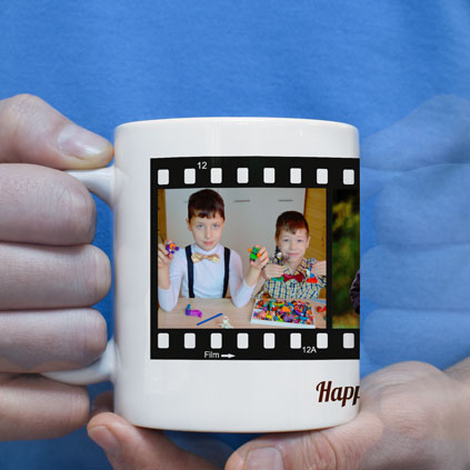 Personalised Mug - Film Strip 3 Photo Upload