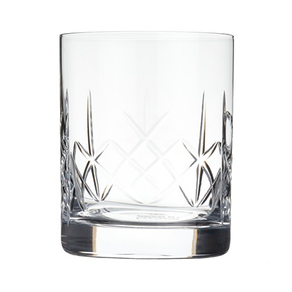 Personalised Panelled Whisky Glass With Luxury Gift Bag And Box