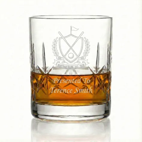Logo Engraved Personalised Whiskey Tumbler