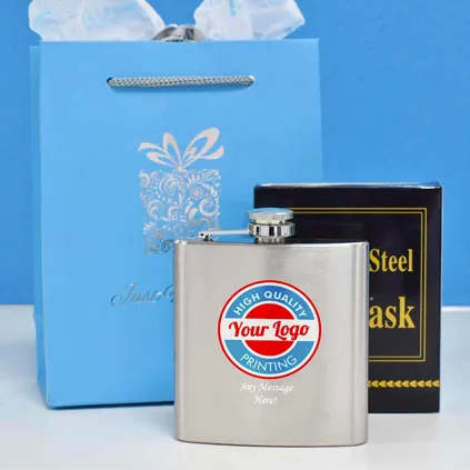 Full Colour Printed Hip Flask