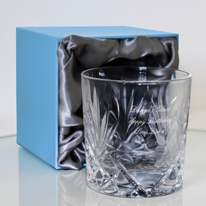 Personalised Whisky Hand Cut Glass Tumbler