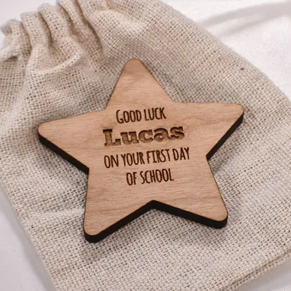 Personalised First Day At School Good Luck Star