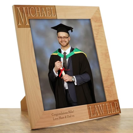 portrait example showing a child's graduation day photo