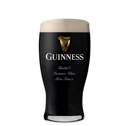 Personalised Guinness Half Pint Glass