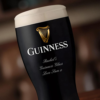 Personalised Guinness Half Pint Glass