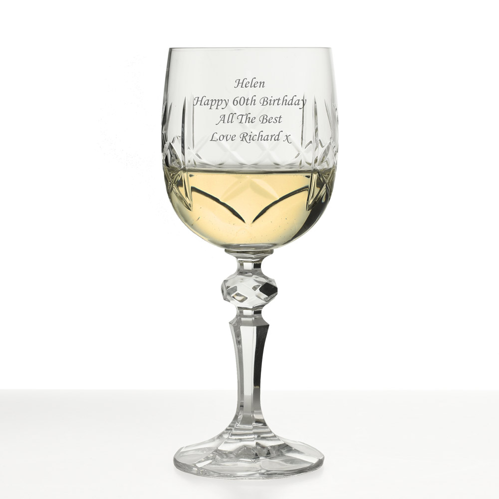 Engraved Crystal Wine Glass, The Perfect Bridesmaids Wedding Gift!