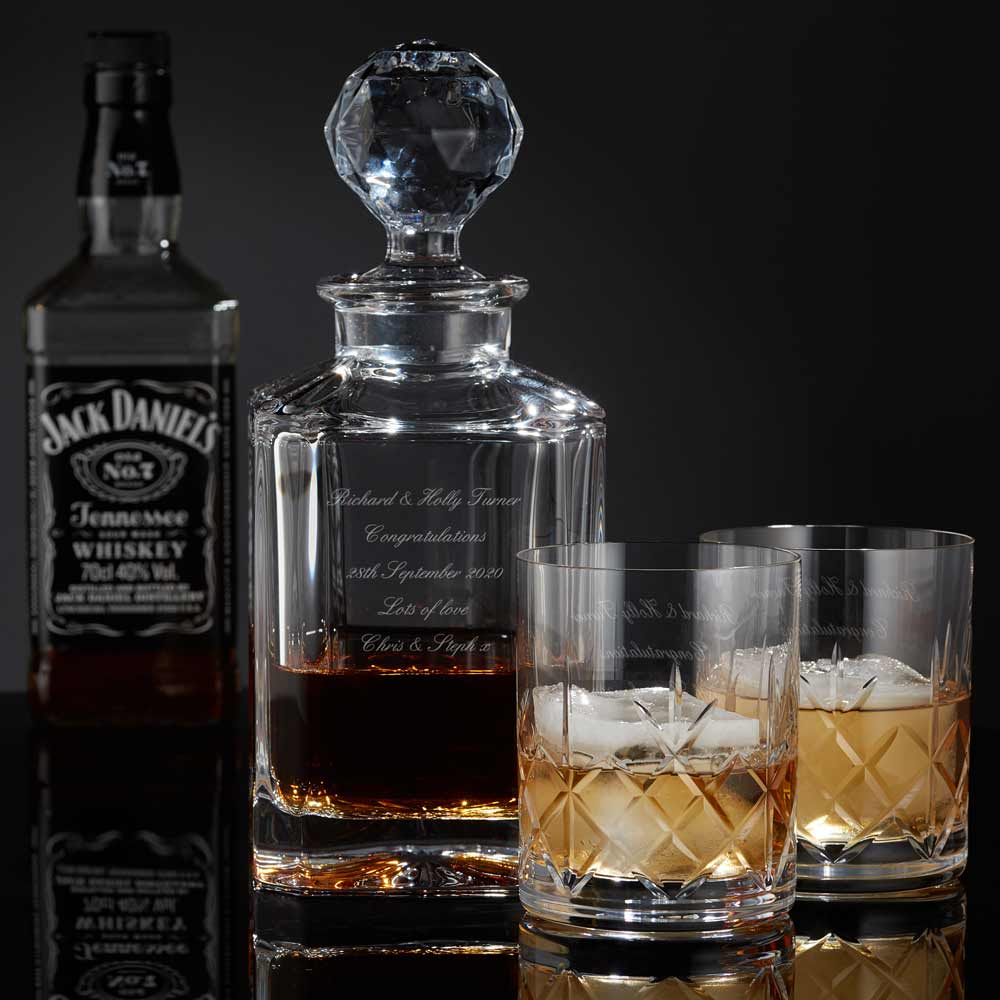 Personalised Whiskey Decanter Set Whiskey Gift