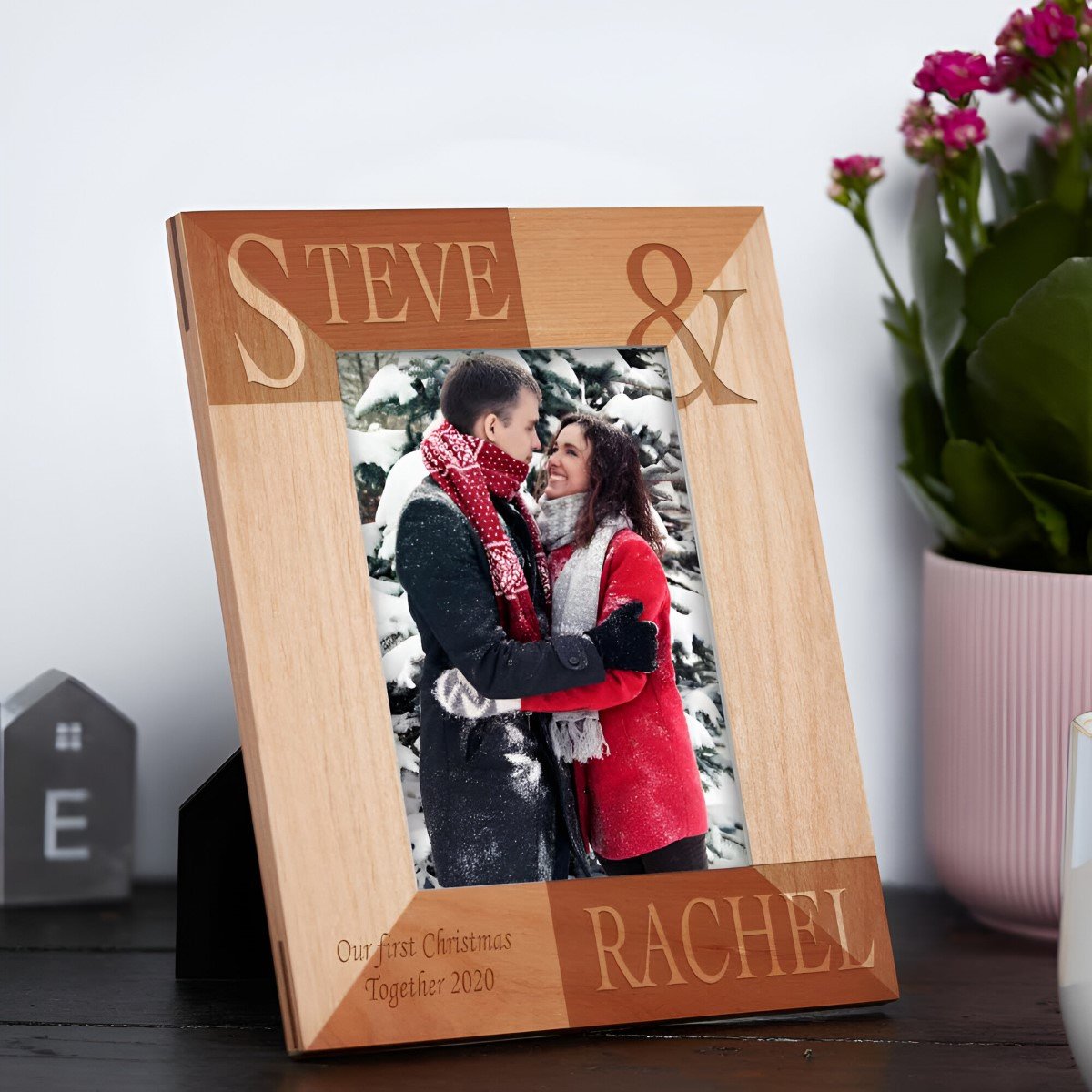 Personalised Wooden Photo Frame Laser Engraved