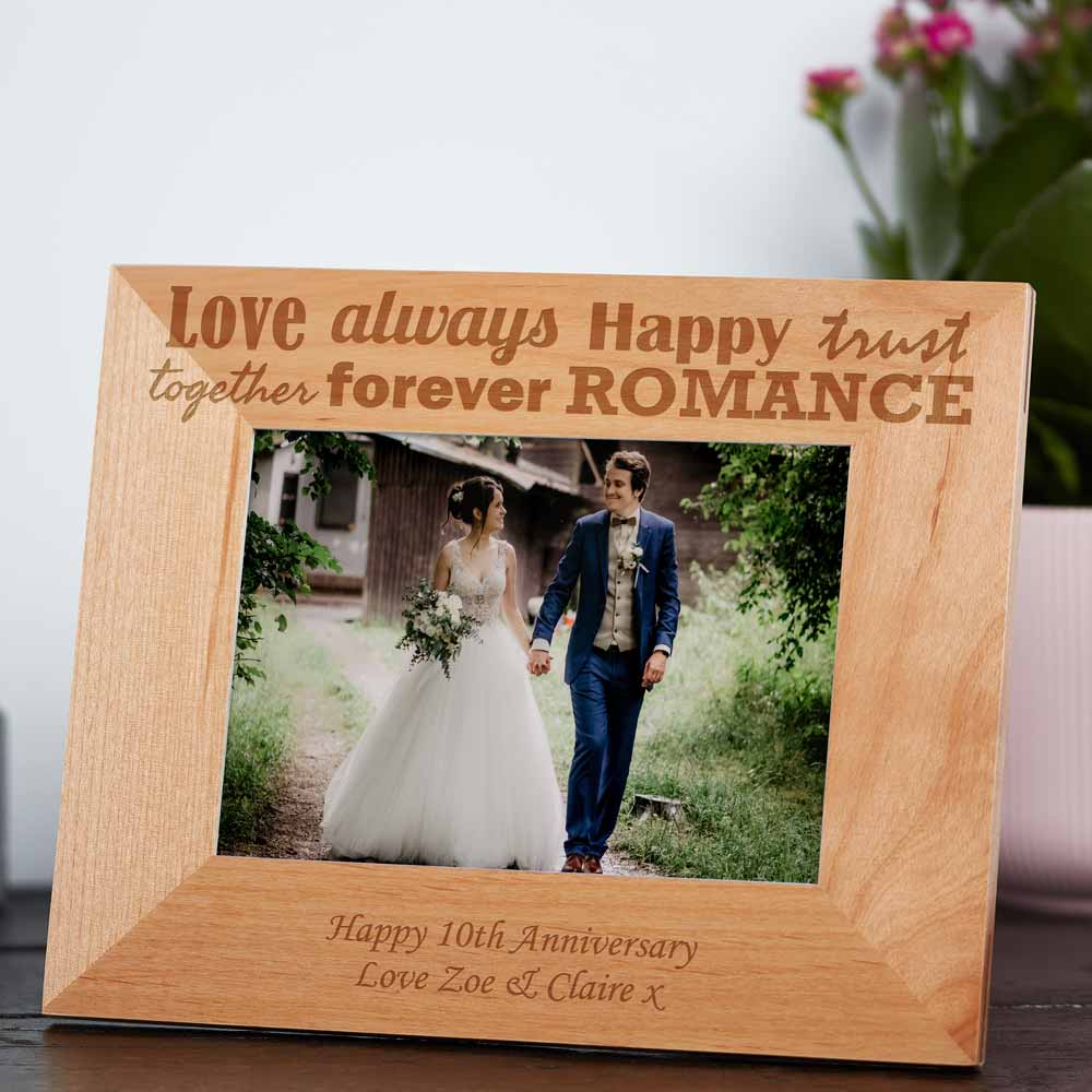 Personalised Anniversary Photo Frame - Click Image to Close