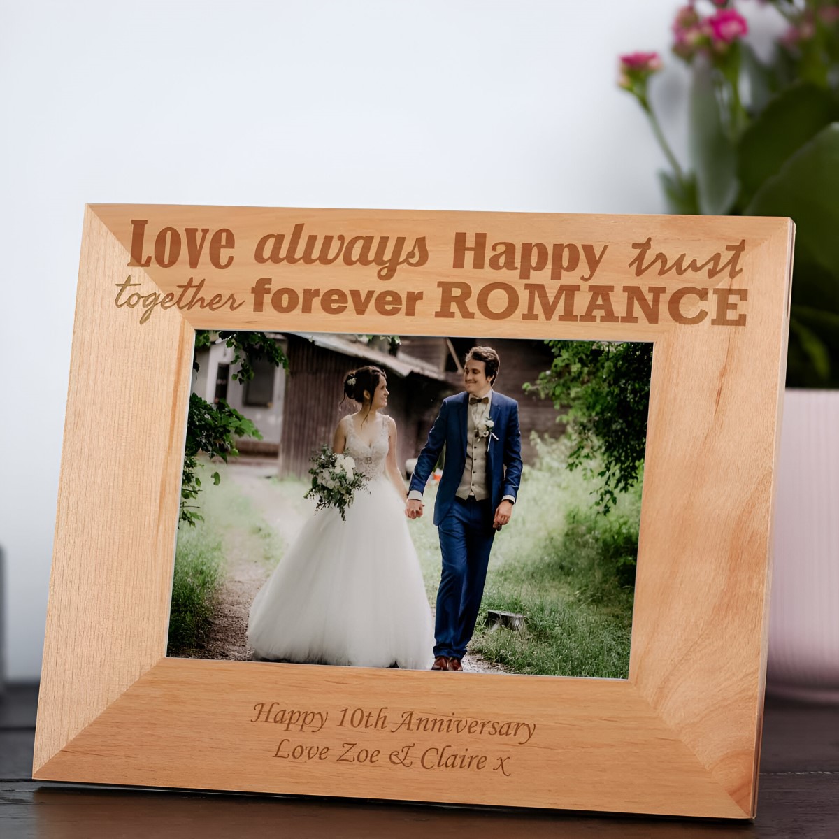 Personalised Anniversary Photo Frame - Click Image to Close