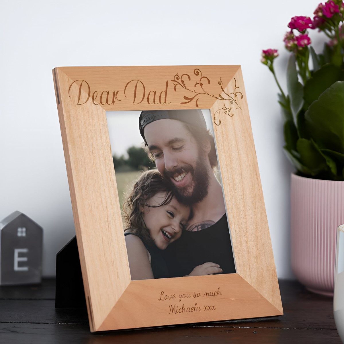 Personalised Photo Frame Dad - Click Image to Close