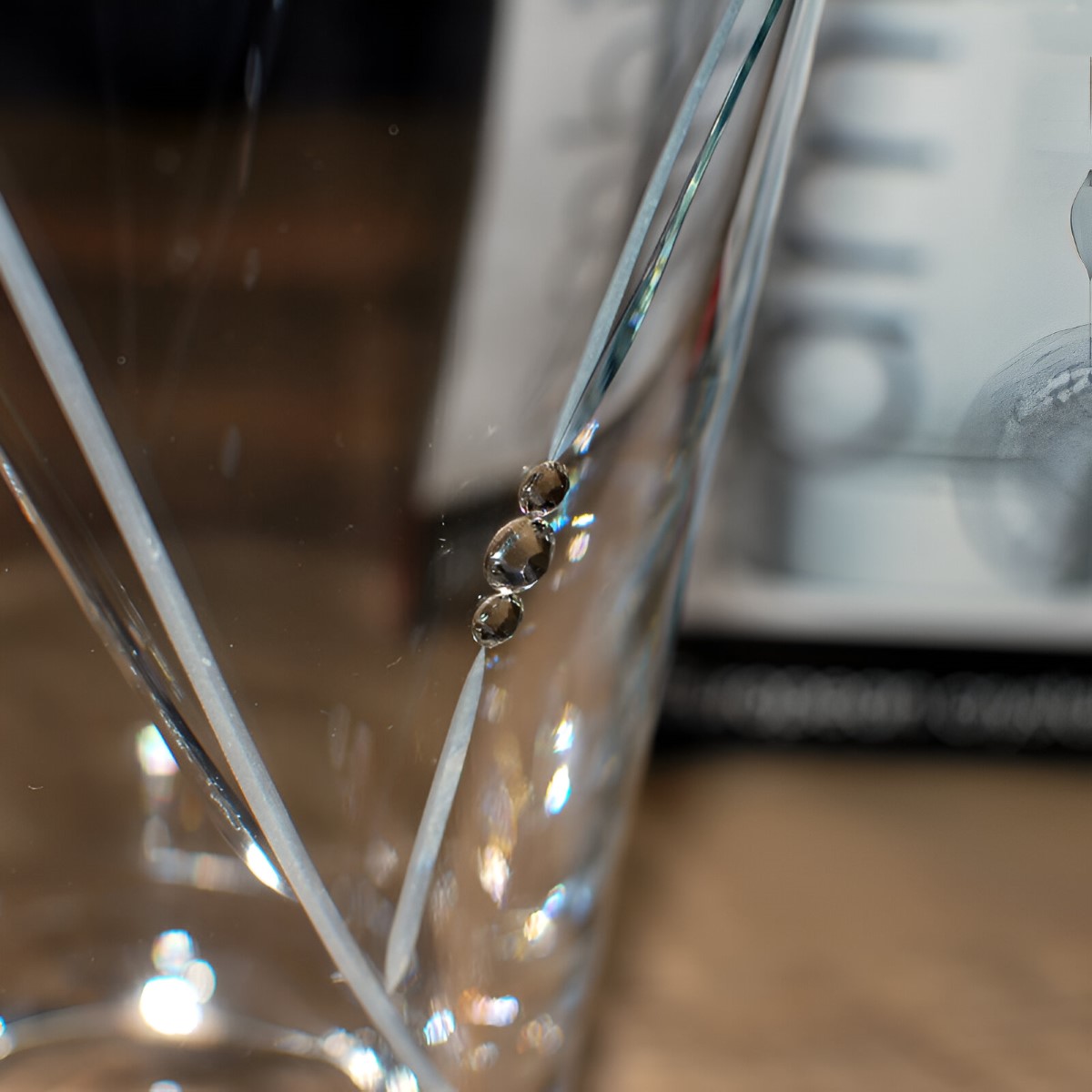 Engraved Heart Vase With Swarovski Elements Conical