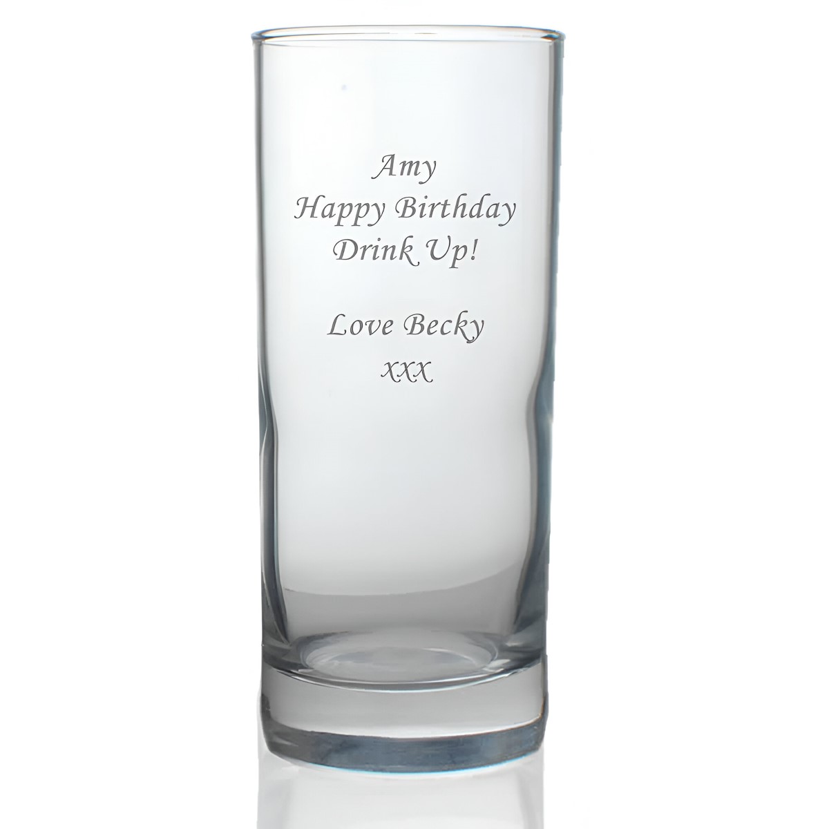 Engraved Hi Ball Glass - Click Image to Close