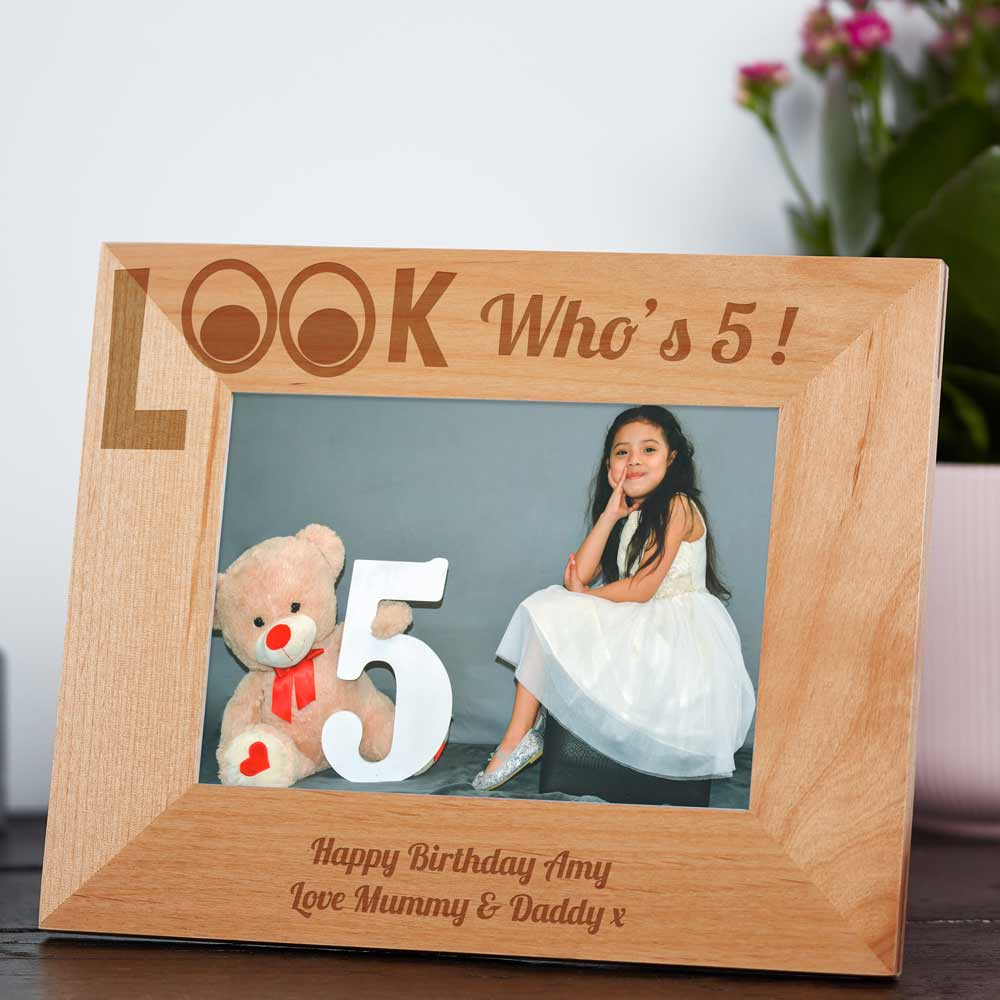 Look Whos Personalised Wooden Photo Frame - Click Image to Close