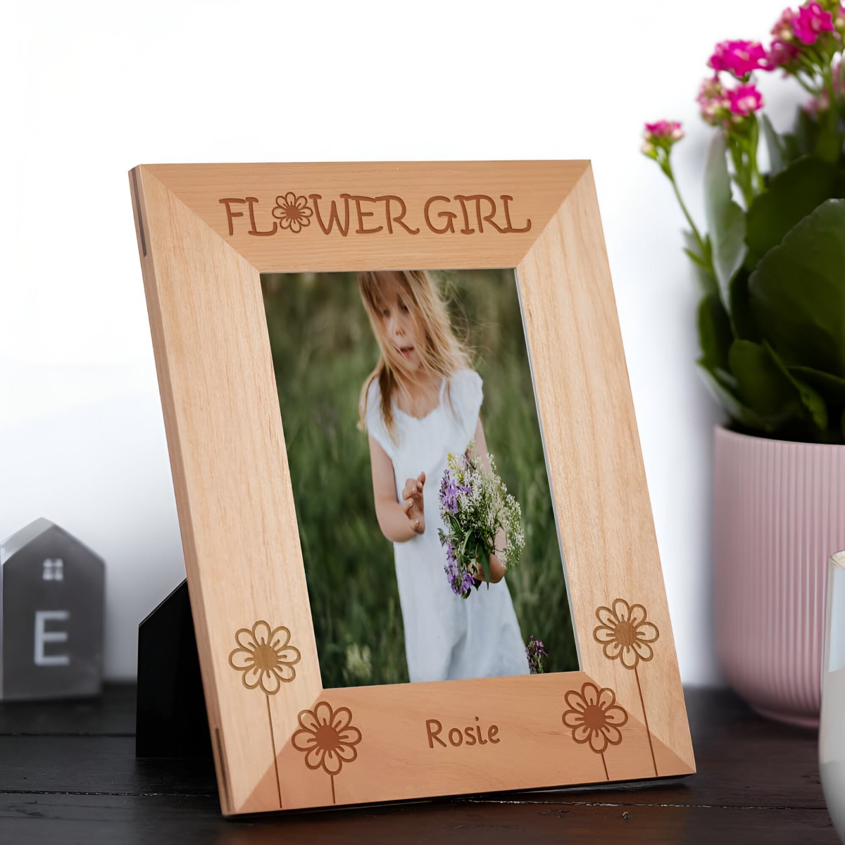 flower girl picture frame